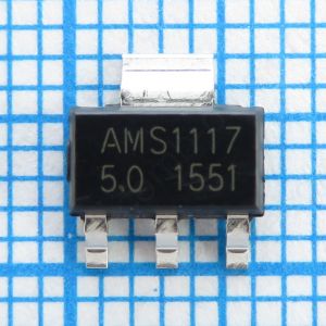 AMS1117-5 - Линейный стабилизатор с малым падением напряжения
