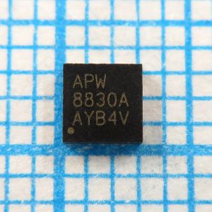 APW8830A 8830A - импульсный понижающий (Step-Down) DC/DC-контроллер предназначенный для управления внешними MOSFET-транзисторами.