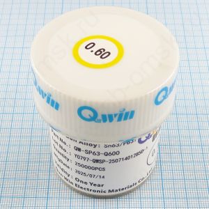 Припой шариковый BGA 0.60мм 250.000шт