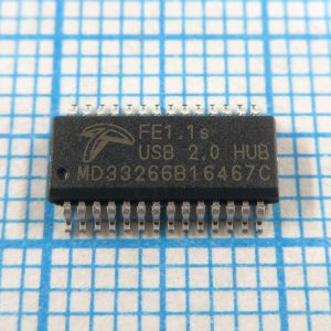 FE1.1s SSOP-28 - Высокоскоростной 4-портовый контроллер-концентратор USB 2.0