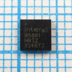 ISL95861HRTZ 95861 - Пяти фазный ШИМ-контроллер для управления напряжением, разработанный для соответствия стандарту IMVP9 (Intel Mobile Voltage Positioning)