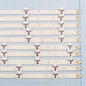 Комплект светодиодной (LED) подсветки L1 (3шт) 6916L-1682A 5 светодиодов + R1 (3шт) 6916L-1684A 4 светодиода + L2 (2шт) 6916L-1683A 4 светодиода + R2 (2шт) 6916L-1685A 5 светодиодов