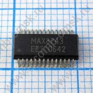 MAX8743EEI - Dual, High-Efficiency, Step-Down Controller with High Impedance in Shutdown