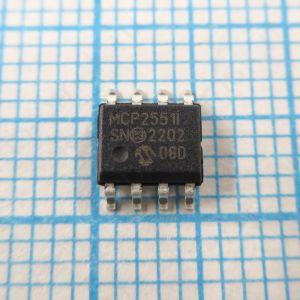 MCP2551 SOIC8 - Высокоскоростной приемопередатчик CAN