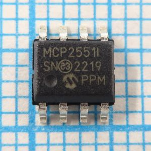 MCP2551 SOIC8 - Высокоскоростной приемопередатчик CAN