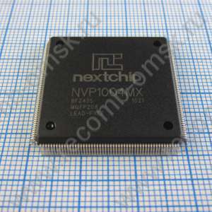 NVP1004MX QFP208 - 4-х канальный цветной видеопроцессор с 4-х канальным видеодекодером и 2-х канальным видеоэнкодером