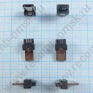 Разъем Micro USB 2.0 - B type - 5 pins - PJ141M