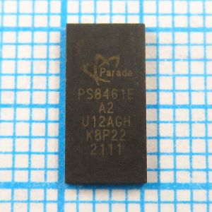 PS8461E A2 - интегрированный мультиплексор DisplayPort 2:1, совместимый с DisplayPort 1.4a и двухрежимной сигнализацией DisplayPort