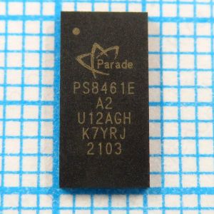 PS8461E A2 - интегрированный мультиплексор DisplayPort 2:1, совместимый с DisplayPort 1.4a и двухрежимной сигнализацией DisplayPort
