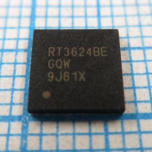 RT3624BE RT3624BEGQW - Двухканальный ШИМ-контроллер для питания ядра процессора IMVP9.1