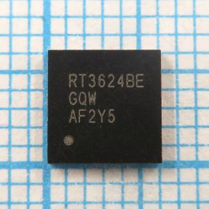 RT3624BE RT3624BEGQW - Двухканальный ШИМ-контроллер для питания ядра процессора IMVP9.1
