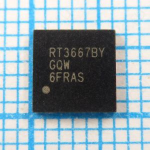 RT3667BY - двухканальный ШИМ-контроллер для питания CPU AMD по спецификации SVI2 (Serial Voltage Interface).