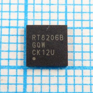 RT8206B RT8206BGQW - Двухканальный высокоэффективный контроллер питания ноутбука