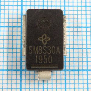 SM8S30A  30V - TVS диод, супрессор, используется в автомобильной электронике