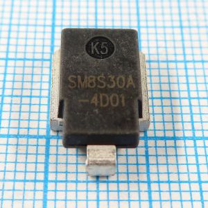 SM8S30A  30V - TVS диод, супрессор, используется в автомобильной электронике