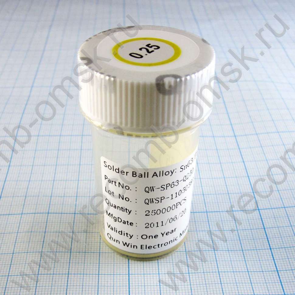 Припой шариковый BGA 0.25