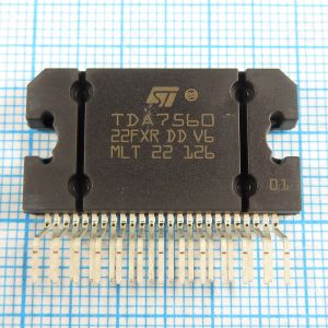 TDA7560 - УНЧ-DMOS 4x43W BTL (14.4V/2 Ом), max 4x80W, Gv=26dB, Mute/Standby, HSD