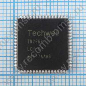TW2866 - 4х канальный видео декодер, аудио кодек и кодировщик видео - INTERSIL/TECHWELL