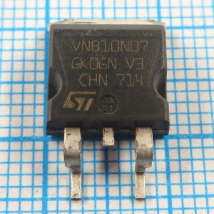 VNB10N07 - полностью защищенный силовой MOSFET (OMNIFET) с использованием технологии VIPower M0, предназначена для замены стандартных силовых MOSFET постоянного тока и частотой до 50 кГц.