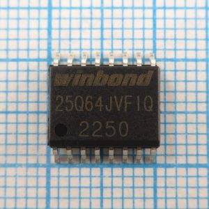 W25Q64JVSFIQ 3V - Flash память с последовательным интерфейсом объемом 64Mbit